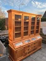 Kruidenierskast/grutterskast/buffetkast teak onbehandeld, Huis en Inrichting, Kasten | Buffetkasten, 200 cm of meer, Met deur(en)