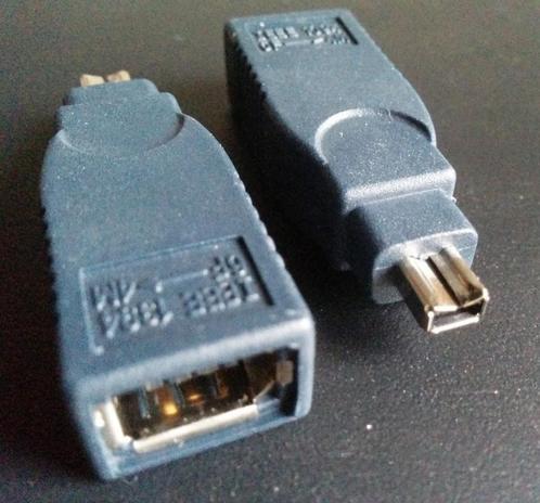 Firewire 6 naar 4 adapter, omvormer IEEE, Computers en Software, Pc- en Netwerkkabels, Zo goed als nieuw, Ophalen of Verzenden