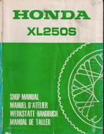 Honda XL250S Shop manuel meertalig 1978, Ophalen of Verzenden, Honda