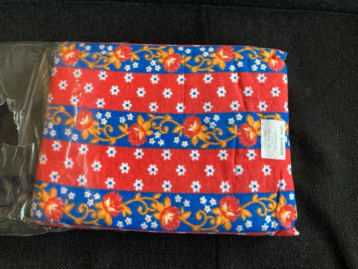 Vintage retro laken flanel 150x250 nieuw in originele verp., Huis en Inrichting, Slaapkamer | Beddengoed, Zo goed als nieuw, Tweepersoons