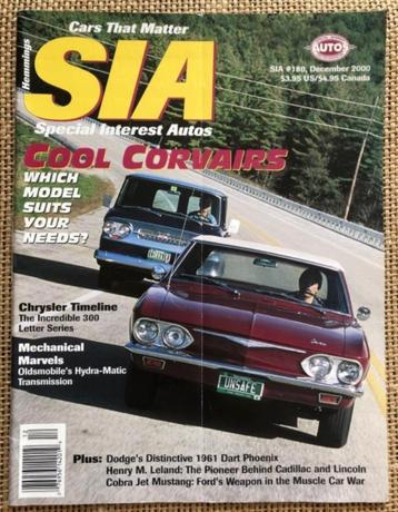 SIA: Corvair, Packard, Ford Mustang GT Cobra Jet, Dodge Dart beschikbaar voor biedingen