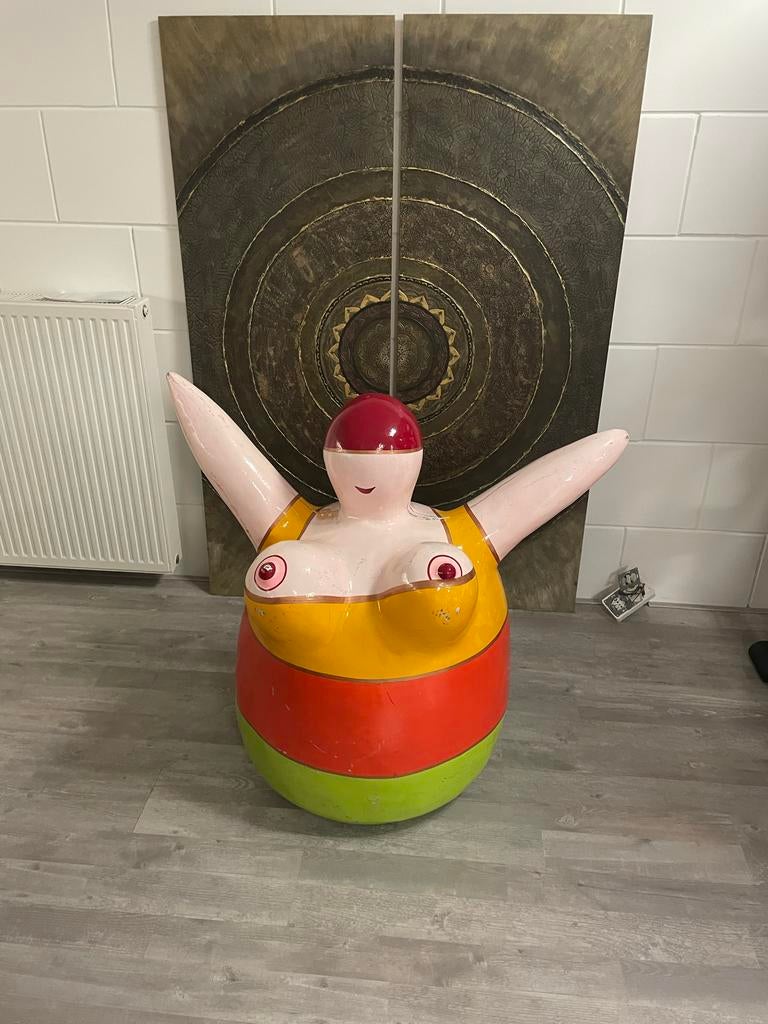 Bijzonder kleurrijk beeld, Ophalen of Verzenden, Gebruikt, Kunststof, Abstract beeld