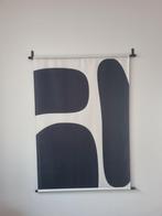Wandkleed Woonexpress zwart wit 105x136 cm, Ophalen of Verzenden, Zo goed als nieuw
