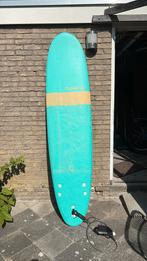 Surfblard 8’0 olaian, Watersport en Boten, Golfsurfen, Ophalen, Zo goed als nieuw, Funboard, Met vinnen