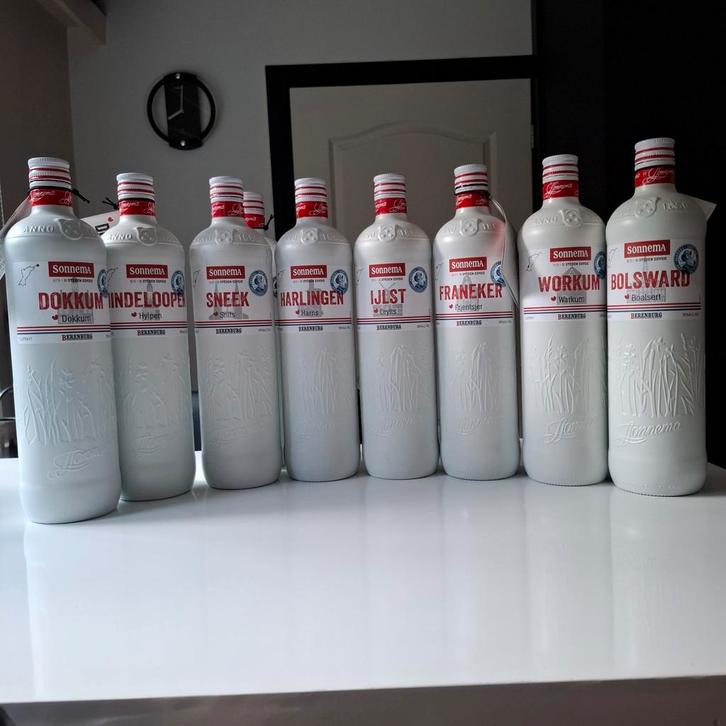 11 steden (BB) Sonnema Berenburg flessen, Verzamelen, Merken en Reclamevoorwerpen, Zo goed als nieuw, Overige typen, Ophalen of Verzenden