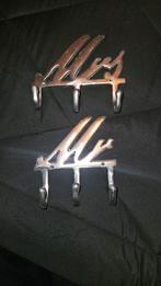 Riviera Maison Mr & Mrs Kledinghaken Set, Ophalen of Verzenden, Zo goed als nieuw, Metaal, Wandhaken