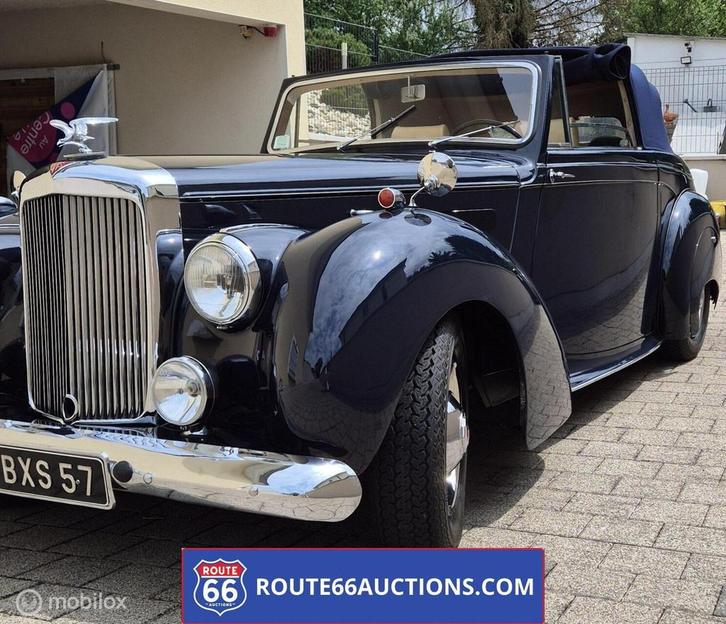 Alvis TA 21 Drophead | 1952 | Route 66 Auctions, Auto's, Oldtimers, Bedrijf, Te koop, Overige merken, Benzine, Overige carrosserieën