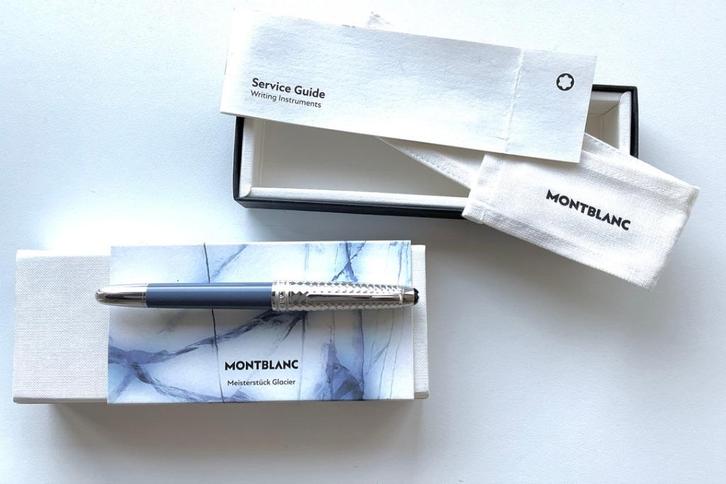 MONTBLANC MEISTERSTÜCK GLACIER Doue Classique 145 VULPEN (M), Verzamelen, Pennenverzamelingen, Zo goed als nieuw, Vulpen, Mont Blanc