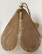 Vintage retro Hollywood Regency hang lamp jr 70 rookglas, Ophalen, Gebruikt, Glas, Vintage Hollywood Regency