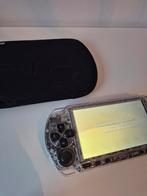 Psp 1004 transparant met 70+ spellen en beschermhoes, Spelcomputers en Games, Ophalen of Verzenden, Zo goed als nieuw, Overige kleuren