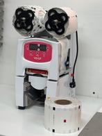 Bubble tea sealing machine + 9 blanco rollen, Ophalen, Zo goed als nieuw