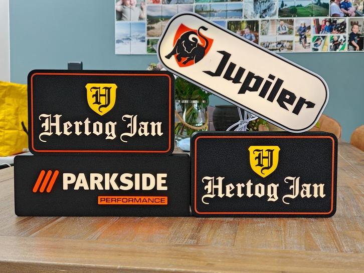 Hertog Jan Lightbox met dimbare LED-strip, Verzamelen, Biermerken, Nieuw, Reclamebord, Plaat of Schild, Hertog Jan, Ophalen of Verzenden