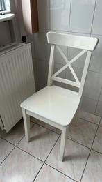 4 ikea ingolf eetkamerstoelen, Huis en Inrichting, Stoelen, Ophalen, Zo goed als nieuw, Wit