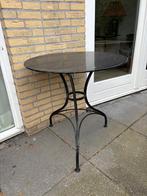 Stalen Tafel Rond 72x76 cm, Ophalen, Gebruikt, Rond, Metaal