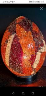 Mooie mid century mozaïek lamp in ei-vorm uit 1980/1990, Huis en Inrichting, Ophalen of Verzenden, Zo goed als nieuw, Mozaïek