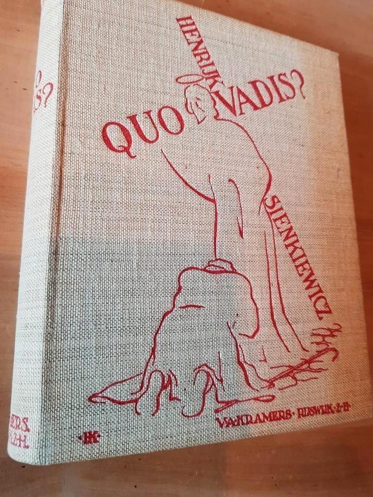 QUE Vadis?   7e druk
Mooie linnen hardcover in goede staat., Antiek en Kunst, Antiek | Boeken en Bijbels, Ophalen of Verzenden