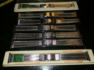 Horlogeband Elgolux Rhodiumplated diamant gesneden 1,9 cm br beschikbaar voor biedingen