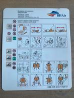 Safetycard (safety card) Airbus A320/A319 BH Air, Verzamelen, Ophalen of Verzenden, Kaart, Foto of Prent