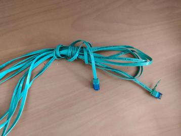 Groene platte UTP kabel - 5 meter beschikbaar voor biedingen