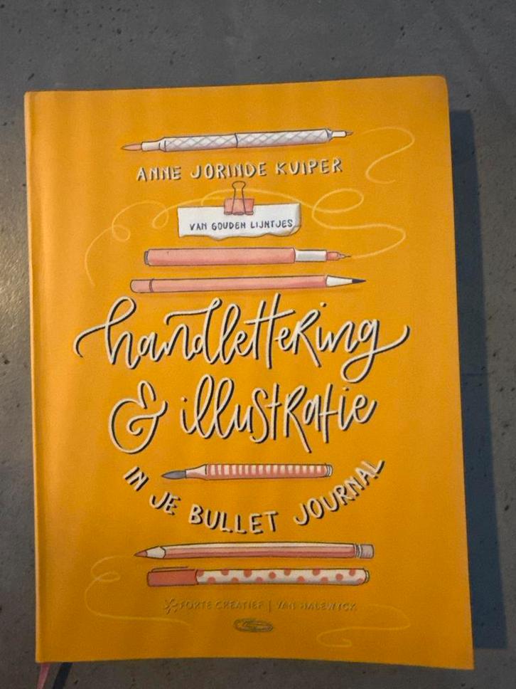Handlettering & Illustratie in je Bullet Journal - Boek, Boeken, Hobby en Vrije tijd, Zo goed als nieuw, Tekenen en Schilderen