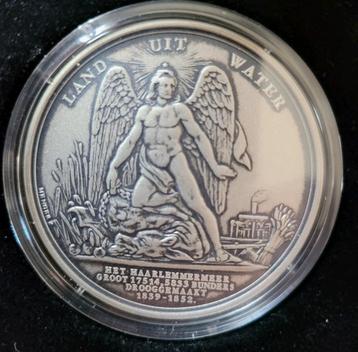 Waterland zilver 82 gram Sterling 2stuks Medal 