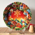 La Faïencerie de Gien France Noël Rouge Kerstbord 2019, Huis en Inrichting, Keuken | Servies, Nieuw, Ophalen of Verzenden, Bord(en)