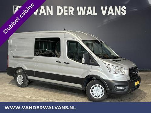 Ford Transit 2.0 TDCI 131pk L3H2 Dubbele Cabine Euro6 Airco, Auto's, Bestelauto's, Bedrijf, Te koop, ABS, Airconditioning, Alarm