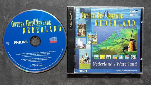 CDI - Ontdek het Onbekende Nederland  - Philips CD-I Interac, Spelcomputers en Games, Games | Overige, Zo goed als nieuw, Puzzel en Educatief