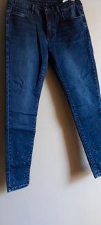Leuke jeans met ijzeren ringetjes onder aan de pijp, Ophalen of Verzenden, Zo goed als nieuw, Blauw, W27 (confectie 34) of kleiner