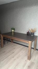 Mooie Houten Eettafel, Ophalen, 100 tot 150 cm, Zo goed als nieuw, Vijf personen of meer