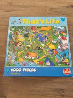 That's Life Puzzel - 1000 Stukjes - Camping Thema, Ophalen of Verzenden, 500 t/m 1500 stukjes, Zo goed als nieuw, Legpuzzel