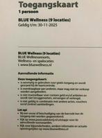 2 sauna toegangskaartjes, Tickets en Kaartjes, Twee personen, Ticket of Toegangskaart