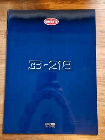 Brochure Bugatti EB 218 Giugiaro beschikbaar voor biedingen