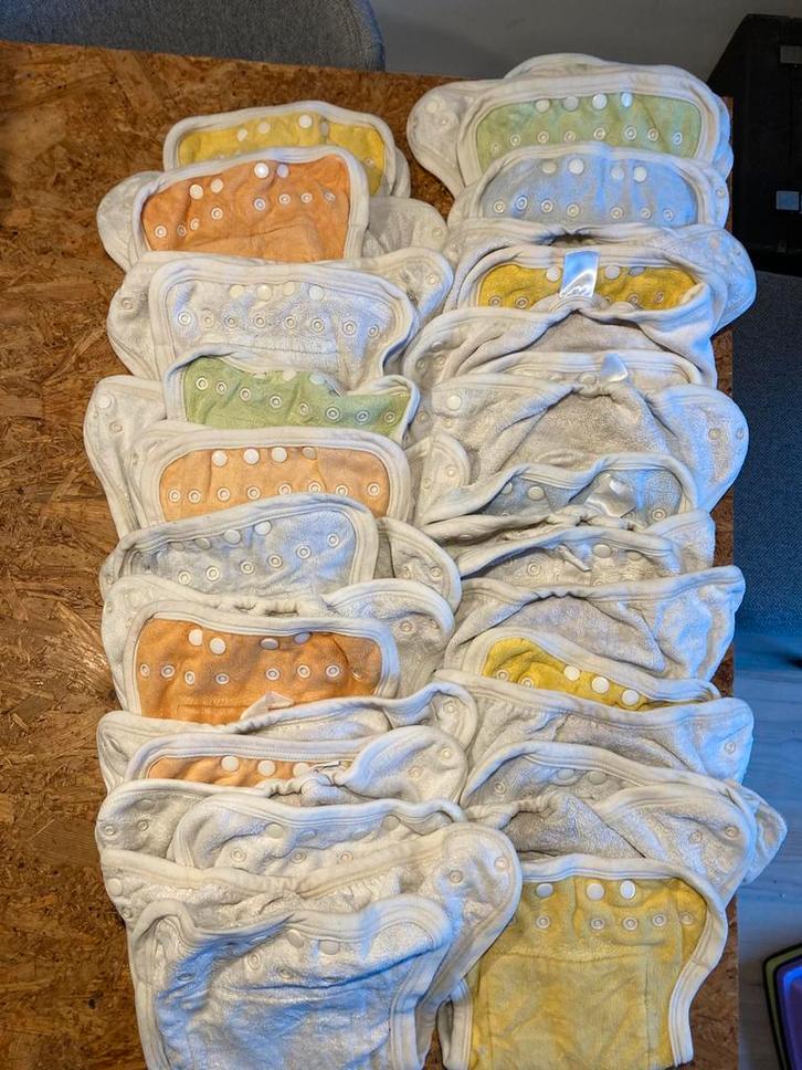 20 wasbare luiers popolini pakket of apart kopen, Kinderen en Baby's, Overige Kinderen en Baby's, Gebruikt, Ophalen