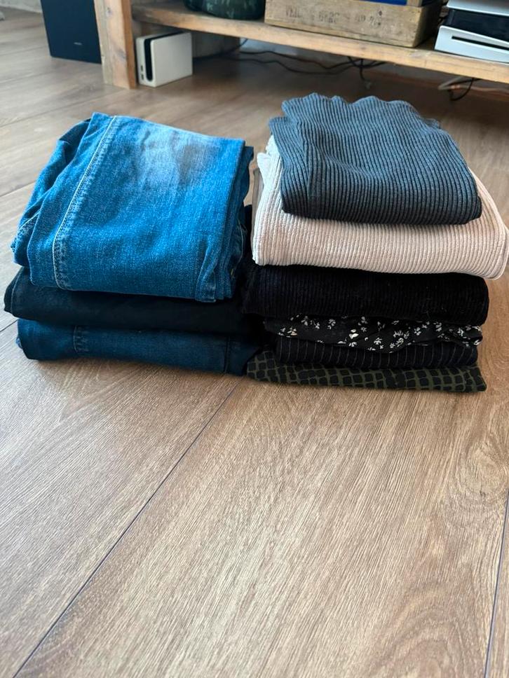 Love2wait zwangerschapsbroeken, Cottonclub rok maat XS/S, Kleding | Dames, Broeken en Pantalons, Zo goed als nieuw, Maat 36 (S)