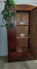 Demontabele art-deco spiegelkast kledingkast servieskast, Gebruikt, 200 cm of meer, Ophalen of Verzenden, Nvt