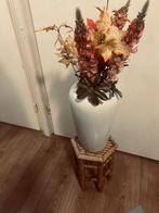 Mooi vaas incl bloemen, Huis en Inrichting, Woonaccessoires | Vazen, Ophalen of Verzenden, Zo goed als nieuw