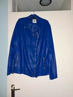 Pu lederen jasje miss etam maat 48, Ophalen of Verzenden, Zo goed als nieuw, Blauw, Jasje of Colbert