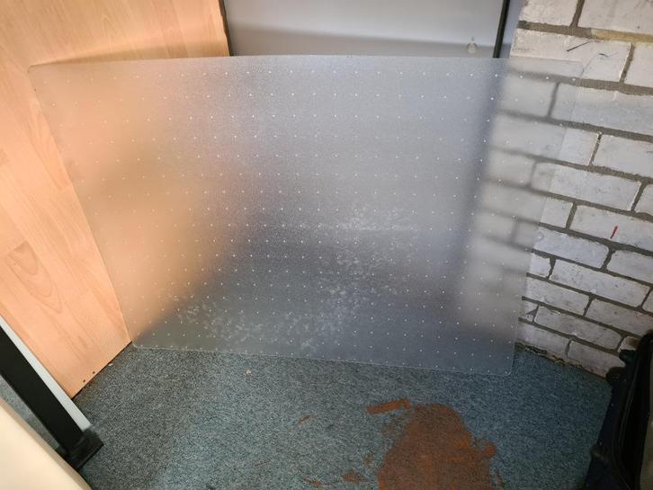 Vloerbeschermer / Bureaustoelmat voor tapijt (118x80 cm), Diversen, Bureau-accessoires, Gebruikt, Ophalen