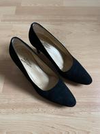 Antonio Paolo nubuck zwarte pumps mt 39,5, Kleding | Dames, Schoenen, Ophalen of Verzenden, Zo goed als nieuw, Zwart