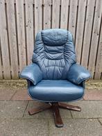 Leren Relax Fauteuil, Gebruikt, Vintage, 75 tot 100 cm, Ophalen of Verzenden