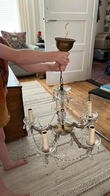 Vintage kroonluchter lamp uit 1960s gratis beschikbaar voor biedingen