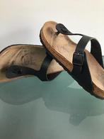 GRATIS VERZENDEN BIRKENSTOCK Zomerse zwarte slippers 39, Slippers, Verzenden, Zwart, Zo goed als nieuw