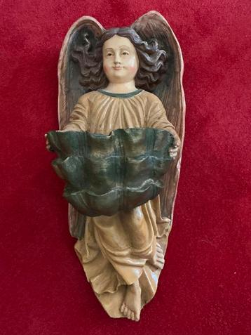 Groot XL Wijwatervat Engel ❤️ Wandbeeld beschikbaar voor biedingen