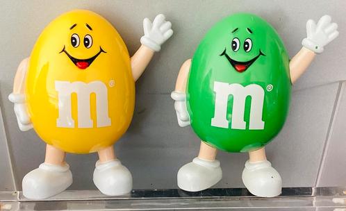 2 vintage 1991 M&M Mars peanut mini dispensers ,9 cm,mooi!, Verzamelen, Poppetjes en Figuurtjes, Zo goed als nieuw, Ophalen