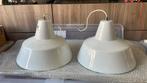 Vintage witte Aluminuim hanglampen, Ophalen of Verzenden, Zo goed als nieuw, Minder dan 50 cm