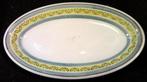 Petrus Regout schaal, geel en blauwe decoratie., Antiek en Kunst, Antiek | Servies los, Ophalen of Verzenden