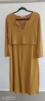 Queen Mum Zwangerschapsjurk XL Okergeel, Kleding | Dames, Jurken, Geel, Maat 46/48 (XL) of groter, Ophalen of Verzenden, Zo goed als nieuw
