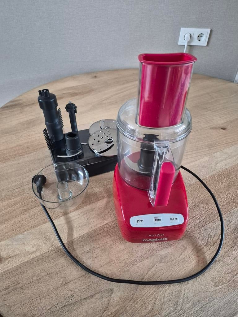Magimix Mini Plus keukenmachine - Compact en krachtig, Gebruikt, 2 snelheden, Ophalen of Verzenden, Vaatwasserbestendig