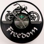 Motorcycle freedom motor vinyl klok wandklok woon decoratie